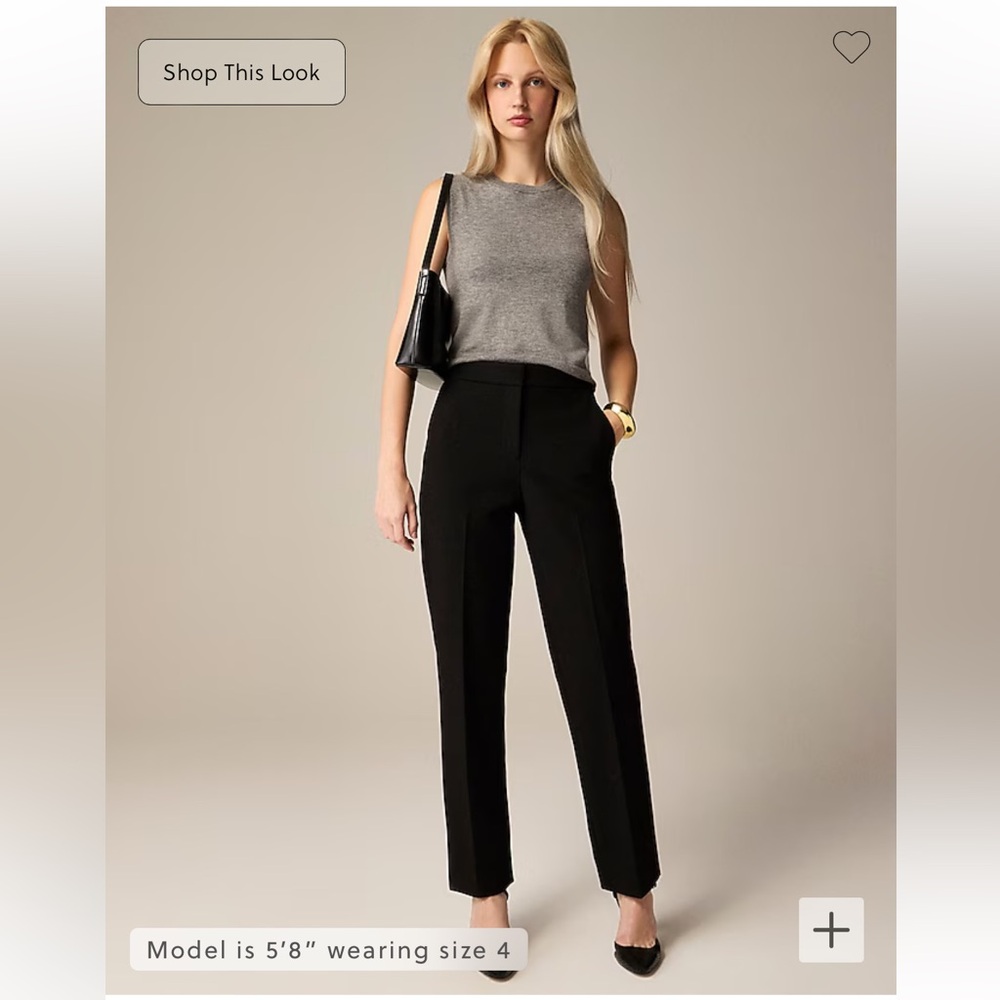EUC J Crew Kate straight-leg pant in four-season stretch Size 2